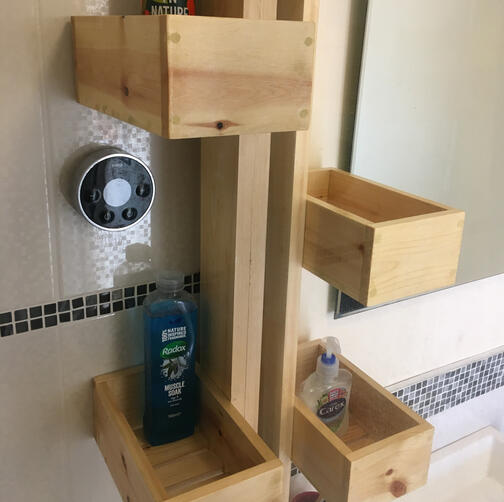 Waterproof shower caddy