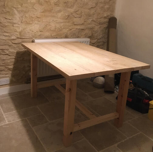 Rustic barn table